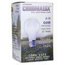 Chromalux 60W A19 Frosted Light Bulb - Natural Daylight, Long Life