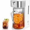Iced Coffee Tea Maker With Reusable Filter Basket 3 QT Pitcher Iced Tea And Coffee Machine, Tea Makers For Iced Tea, Lattes, Lemonade And Flavored Water (3QT 2)