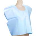 Avalon Standard Capes, Blue (Pack of 100)  Tissue/Poly/Tissue  Short-Sleeve, Open-Back Exam Capes  Short, Disposable Medical Gowns  Standard Size (30 x 21)  Latex-Free Medical Supplies (913)