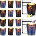 MTLEE 12 Pcs Ramadan Candle Gifts Ramadan Mubarak Scented Soy Candle Muslim Islamic Party Favors Gifts Jar Candles for Home Muslim Islam Festival Celebration Decorations