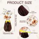 Paper Jazz Burnt Orange Flowers Table Decoration,9pcs Fall Centerpieces for Tables,Orange Flowers for Home Indoor,Dahlia Decoration Applies to Wedding,Fall Party,Thanksgiving,Halloween.