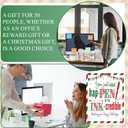 Marspark 201 Pcs Christmas Bulk Gift Set Employee Appreciation Team Gifts Bulk 10 Colors Notepads Gel Pens with Gift Bags Cards Twine Gifts Set for Xmas Coworkers Staffs Team Party Favors