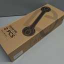 ABLECARE 2 Pack 16 Inch Elderly Heavy Duty Shower Handle, Seniors Grab Bars for Bathtubs, Suction Cup Removable Handrails, Safety Bathroom Grip for Handicap (Light Black)