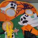 Halloween Party Games for Kids Adults Halloween Bean Bag Toss Game Ghost Double-Sided Board Cornhole 4 Score Holes Halloween Decorations Party Favors Yard Outdoor Indoor Toys Spooky Game (6 Bean Bags)