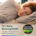 Babelio White Noise Sound Machine for Adults Kids Baby, Mini, 15 Non-looping Sounds, Timer, Memory Function, Easy to Pocket and Travel White