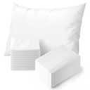 JMU 100PCS Disposable Pillow Case 21" x 30", Tissue/Poly Medical Pillow Covers Sleeves, White