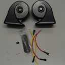 Car Horn 4 pack 12v Waterproof Auto Horn Used for Trucks Trains, Universal Electric Snail Horns Kit for Cars, Motorcycles,Off-Road Vehicles,Ships