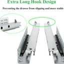 6 Pair of 18 Inch Soft Close Undermount Bottom Mount Drawer Slides 100lb Load Capacity Full Extension Concealed Drawer Glides Rails