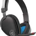 JLab JBuds Work Wireless Headset with Microphone, Over Ear Computer Headsets, Wired or Wireless Headphones with 60+ Playtime, Multipoint Bluetooth Headset for Laptop, Teams, Office with Mic