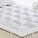 WhatsBedding 4 Inch Memory Foam Mattress Topper Queen Size, Supportive Fluffy Shredded Memory Foam Filled Pillow Top, Extra Soft Bed Topper for Back Pain Relief, 60x80 Inch