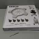 CNQLIS 5 Gallon Bucket Dolly with 5 Swivel Swivel Wheels,75 lbs, Car Wash Bucket Wheels No Tip or Spilling for Car Washing Garage Construction Flowerpot (Blackbrake)