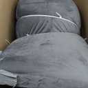 3 Inch Thick Memory Foam Sleeping Pad Camping Mattress,Portable Roll up Mattress-Car/Tent/Cot/Floor,Comfortable Sleeping Mats for Guests Kids Adult Sleepover (Grey)