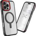 Ghostek Covert iPhone 16 Pro Max Case Clear - Compatible with Apple MagSafe, Silicone Fusion, Slim Fit Shockproof Phone Cover (6.9 Inch, Smoke)