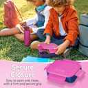 My Vesperbox Lite  Mini Lite - Kids Bento Lunch Box  Extra Durable Lunchbox for Toddlers and School  Leakproof, Child-Friendly, Ideal for Daycare, Preschool & Elementary School (7.48 x 5.12 x 1.97 in, Mini Lite - Purple Blue - 19x13x5cm)