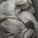 APSMILE Oversized King Feathers Down Comforter - Ultra Soft All Seasons 100% Organic Cotton Duvet Insert Medium Warm Quilted Bed Comforter with Corner Tabs (120x98, White)