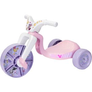 Minnie Mouse Toddler Kids Ride-On 8.5" Fly Wheels Junior Cruiser Tricycle - Toddler Bike Trike, Ages 18-36M, for Kids 33”-35” Tall - 35 lbs. Weight Limit