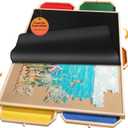 1500 Rotating Puzzle Board Pro, with 6 Drawers, Rubber Cover Mat, 34" x 25", 360 Lasy Susan, Sort-Wise Colorful Felt Drawers & 4 Trays, Wooden Jigsaw Puzzle Table, Birthday Gifts for Mom