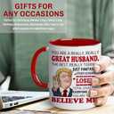 BECHUSKY Christmas Mugs For Husband - Mug for Husbands - Best Husband Ever Coffee Mug - Present Ideas for Hubby - Christmas, Birthday Gift For Husbands, Him, Groom, Mr, Fiance - Gifts for Hubby