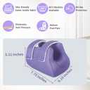 3D Heel Protectors Bed Sore Pillow Cushion for Pressure Sores,Foot Pillows Support Boot for Bedridden Patients SuppliesPurple 1 piece