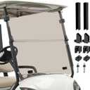 CLUBRALLY Golf Cart Windshield,Compatible with 2007-2016 Yamaha G29/Drive Gas & Electric Models,Includes Duty Hinges,Anti-UV & Impact Resistant,Windshield Replacement with Mounting Hardware
