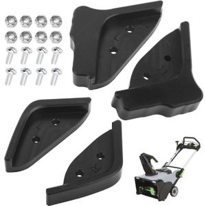 Braveboy Single Stage Snow Blower Protective Slide Skid Shoes Kit Compatible with Ego 21 SNT2112 SNT2114 SNT2110 SNT2100 SNT2101 SNT2102 SNT2102 Snow Blower- with 4 Mounting Screws,Black