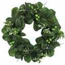 24in Magnolia Leaves/Berry Wreath