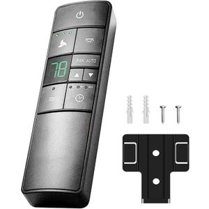 Ceiling Fan Remote Control for Hampton Bay Home Decorators Collection, Thermostatic Remote Controller with Light Dimmer & Timer, Replacement of 2AAZPHD3/HD3 KUJCE10320/TR222A (Remote Only)