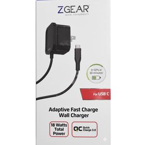 Zgear GaN For USB C Adaptive Fast Charge Wall Charger 30 Watts Total Power