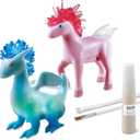 Discovery Dragon & Unicorn Crystal Grow Kit, DIY STEM Activity Set, Educational Arts & Crafts for Kids, Children's Chemistry & Science Learning Toy, Fun & Safe Science Project Gift Ages 8+