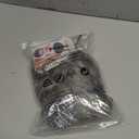 Topcosplay 5pcs Set Old Lady Wig and Accessories Short Curly Grey Granny Costume Wig Grandma Wig Halloween Party Wigs