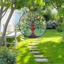 8" Tree of Life Suncatchers for Windows, Tree of Life Stained Glass Window Hanging,Sun Catcher for Windows, Tree of Lifes Decor with Hook,Suncatchers Trees Window Hangings Gifts for Mom