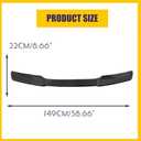 Rear Spoiler Wing Compatible with 2005-2013 Chevy Chevrolet Corvette C6 ZR1 H Style Rear Trunk Lid Wing Spoiler (Carbon Fiber)