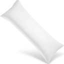 WishSmile Body Cooling Pillowcase Long Pillow Case Breathable Cool Silky Soft Rayon Derived from Bamboo Fabric, Hair and Skin Friendly, White, 1 Pack, 20x54IN