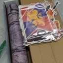 Jecery 18 Pcs Medieval Party Decorations Set, Lion Hanging Banner, Brick Stone Wall Tablecloth Roll, Torches and Shields for Renaissance Medieval Knight Birthday Party Favor