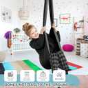 Therapy Swing for Kids with Special Needs (Hardware Included) Sensory Swing Cuddle Indoor Outdoor Adjustable Hammock for Children with Autism, ADHD, Aspergers, Sensory Integration