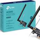 TP-Link PCIe WiFi Card AC600 for Desktop PC, Dual Band Wireless Internal Network Card(Archer T2E) High-Gain Antenna, MU-MIMO, WPA3, Low Profile, Supports Windows 10/11