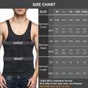 Odoland Mens 5 Pack Body Shaper Slimming Tummy Vest Thermal Compression Shirt Tank Top Shapewear (Black, XL)