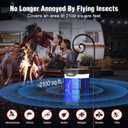 Solar Bug Zapper Outdoor and Indoor, Dual Folding Solar Panel with Auto Sensor Function, USB Rechargeable Cordless Fly Traps, 4200V Electric Mosquito Killer for Patio, Backyard, Garden, Camping
