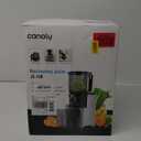 Cold Press Juicer, 5.3" Wide Feed Chute Juice Extractor Machine with 400W, High Juice Yield, Slow Masticating Juicer for Whole Vegetables & Fruits, Metallic Silver