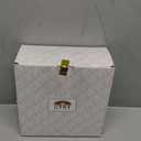 BTaT- White Dessert Plates, Set of 6, 8 inch, White Porcelain with Gold Trim, Small Plate, Small Appetizer Plates