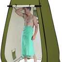 Your Choice XL Pop Up Privacy Shower Tent - Portable Changing Tent for Camping, Beach & Poolside - 82.6" Tall Double Storage Pockets & Carry Bag (Green)
