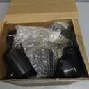 MTLEE 18 Pcs Set of 3 Pillar Candles Bulk 2 in x 3, 6, 8 Long Burning Clean Unscented Smokeless Pillar Candles for Wedding Emergency Lanterns Ceremony Party(Black)