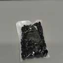 PZRT 100pcs Bell End Stopper Black Plastic Cord Ends Bell Stopper with Lid Lock for Backpack Drawstrings Accessories