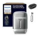 Philips Norelco Shaver 600 Series - Compact Electric Shaver, Lift & Cut System, SteelPrecision Blades, 4D Flex Heads, Wet & Dry Shave, Travel Case, Model S693/94 (Black)