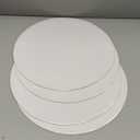 Silver Cake Drum Round 16 Inch Cake Boards with 1/2-Inch Thick Smooth Edges for Multi Tiered Birthday Wedding Party Cake Drums Board