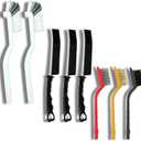 Crevice Cleaning Brush Set, Multi-Purpose Hard Bristle Brushes for Deep Cleaning Kitchen, Bathroom, Grout, Sink, Cup, Teapot, Bottle, Blender, Corners, Tight Spaces & More
