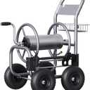 Giraffe Tools Garden Hose Reel Cart with Wheels,250FT 5/8" Hose Capacity,  Extra Large
