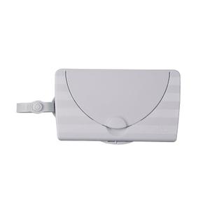 Ubbi On-The-Go Baby Wipes Dispenser, Portable Wipes Container for Travel, Diaper Bag Accessory Must Have for Newborns, Reusable Wipes Holder, Gray
