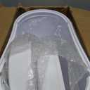 2 Pack 5 Gallon Bathroom Can with Lid, Automatic Motion Sensor White Can, Touchless Slim Waterproof Garbage Bin for Kitchen, Bedroom, Office, and Bathroom