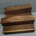 Liquor Bottle Display Shelf, 2 Pack Wood Bar Shelves, Tabletop Wine Rack, Bottle Stand for Liquor Display, Home Bar Display